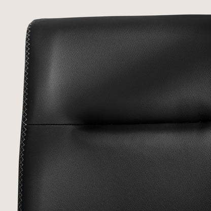 CHUN YI Modern Farmhouse Faux Leather Dining Chairs, Upholstered Kitchen Chairs