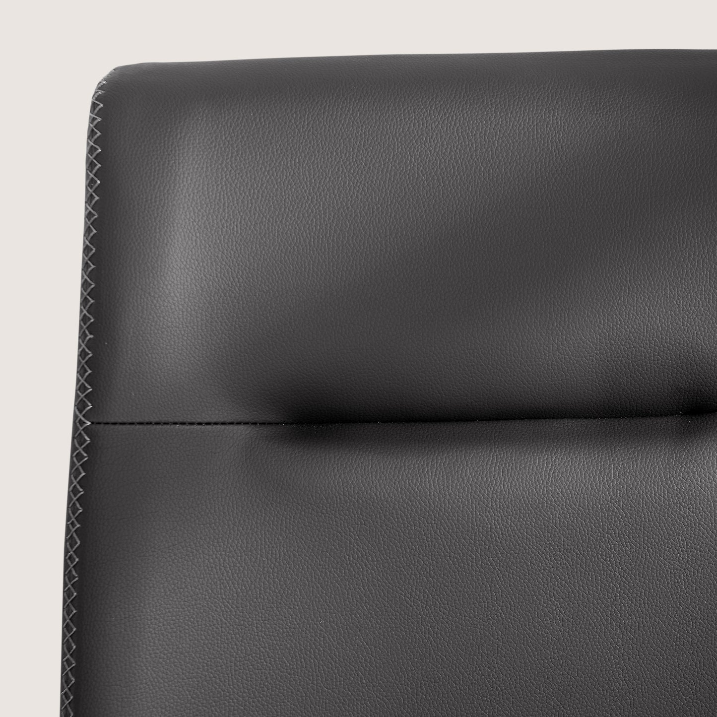 CHUN YI Modern Farmhouse Faux Leather Dining Chairs, Upholstered Kitchen Chairs