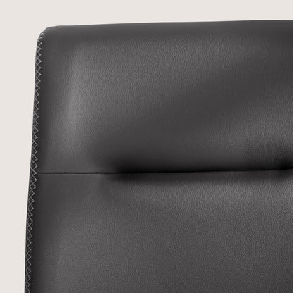 CHUN YI Modern Farmhouse Faux Leather Dining Chairs, Upholstered Kitchen Chairs