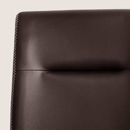 CHUN YI Modern Farmhouse Faux Leather Dining Chairs, Upholstered Kitchen Chairs