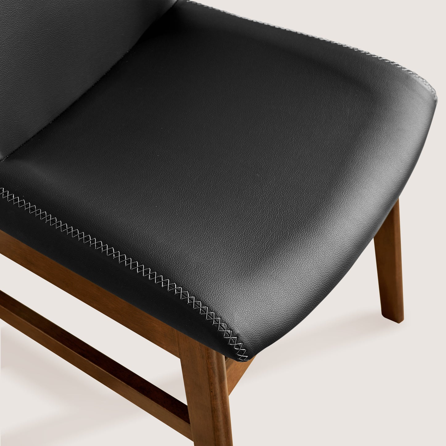 CHUN YI Modern Farmhouse Faux Leather Dining Chairs, Upholstered Kitchen Chairs