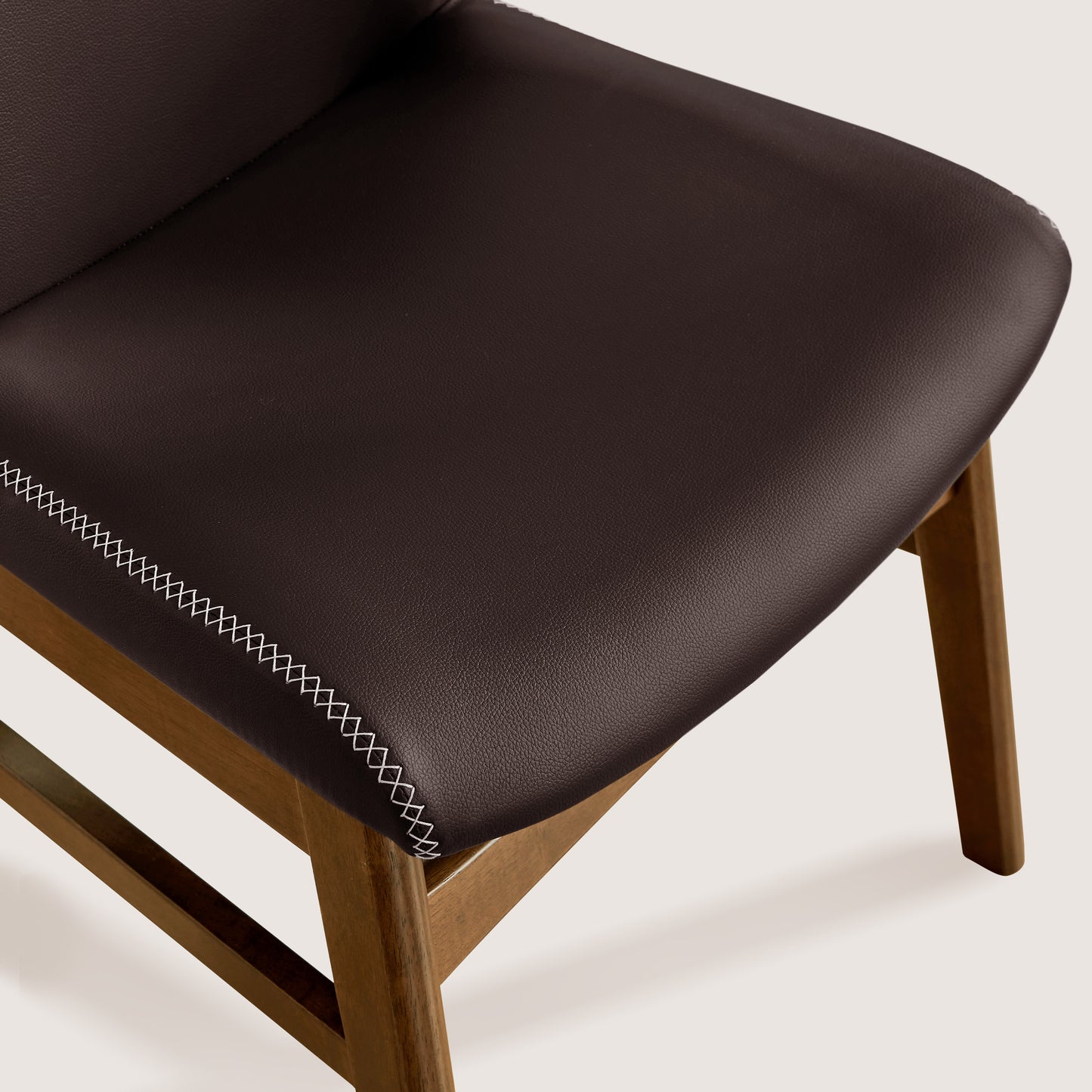 CHUN YI Modern Farmhouse Faux Leather Dining Chairs, Upholstered Kitchen Chairs
