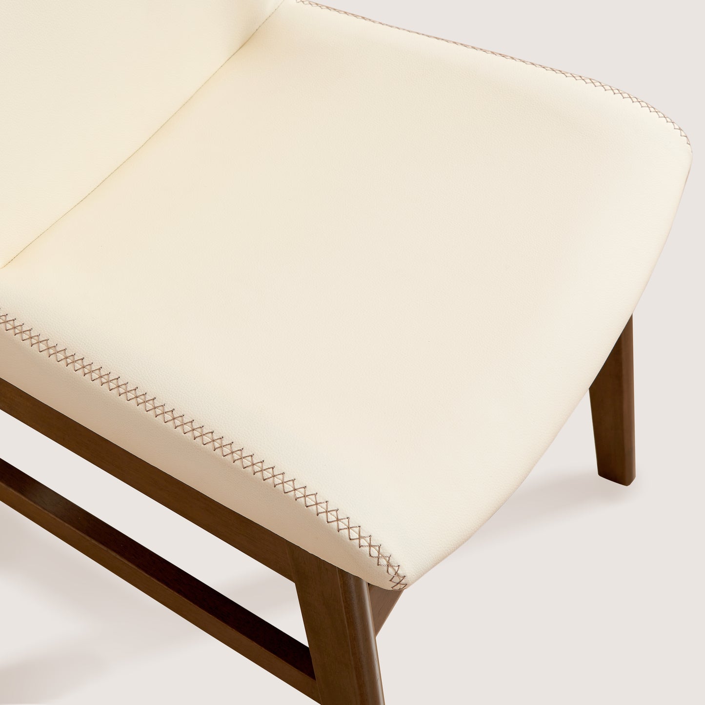 CHUN YI Modern Farmhouse Faux Leather Dining Chairs, Upholstered Kitchen Chairs