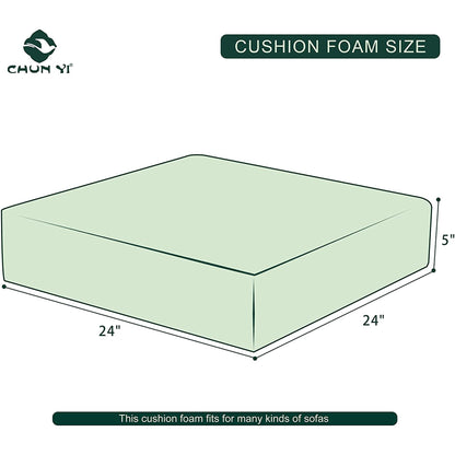 CHUN YI Premium Upholstery Sofa Cushion Foam White Replacement Couch Cushions