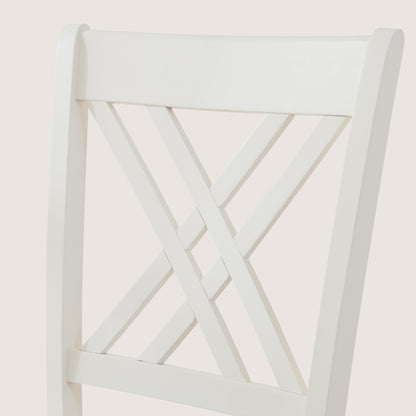 CHUN YI Farmhouse Solid Wood Dining Chairs, Set of 2