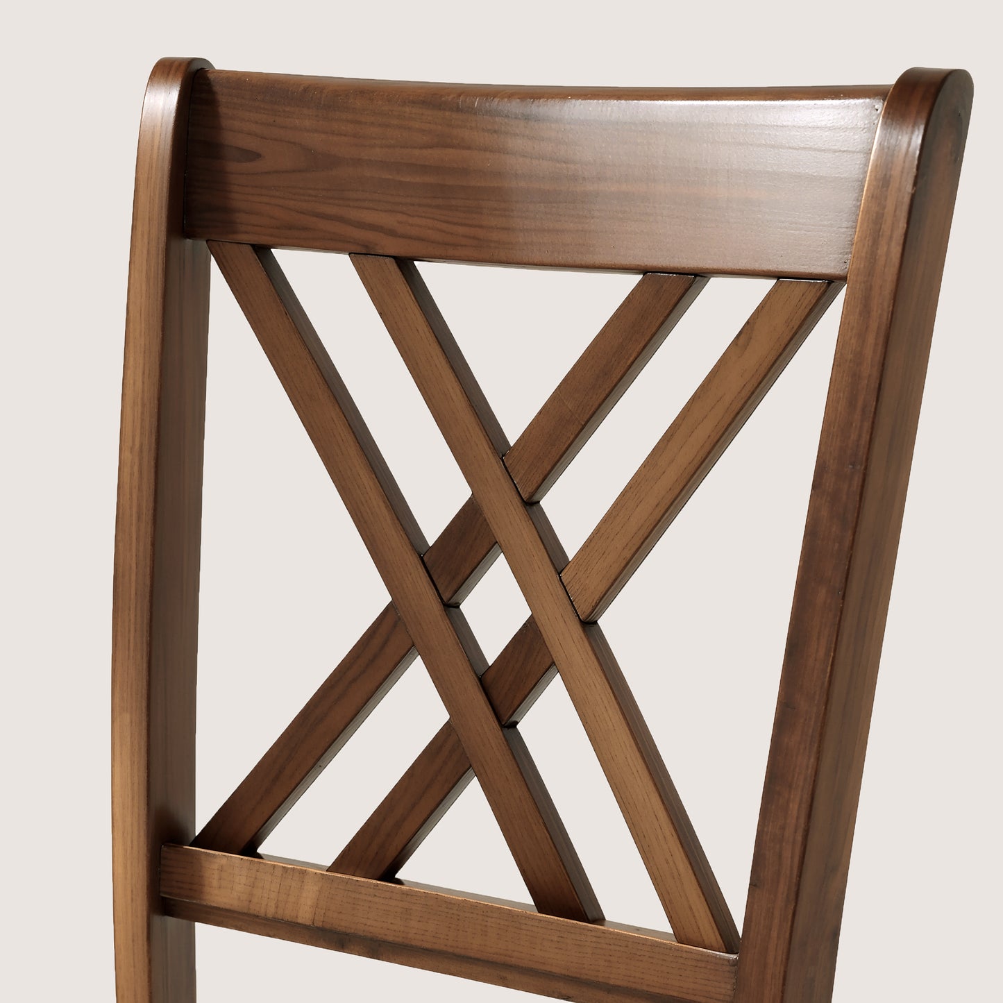 CHUN YI Farmhouse Solid Wood Dining Chairs, Set of 2