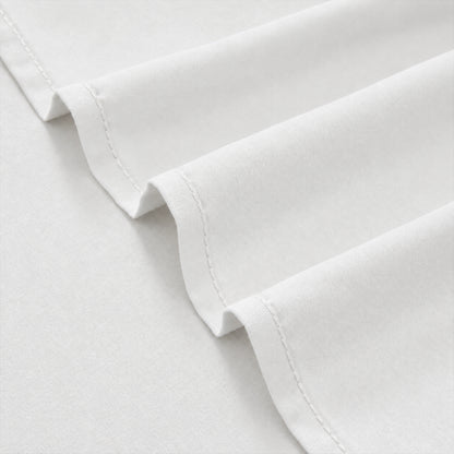 CHUN YI Dust Ruffled Twin Size Bed Skirt, 14 Inch Drop Bedskirt with Split Corners, Washable Smooth Soft Bed Frame Cover