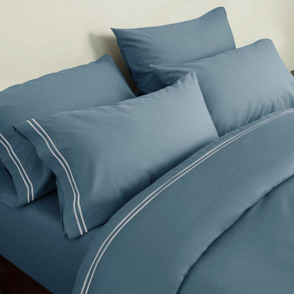 CHUN YI 2 Pieces Pillow Covers Silky Bed Pillowcase Ultra-Soft Breathable Comfortable Pillowcases Set (Twin/Full/Queen,Light Blue)