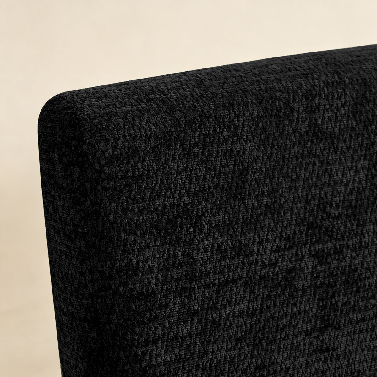CHUN YI Chenille Upholstered Dining Chairs Open Back Kitchen Dining Room Chairs