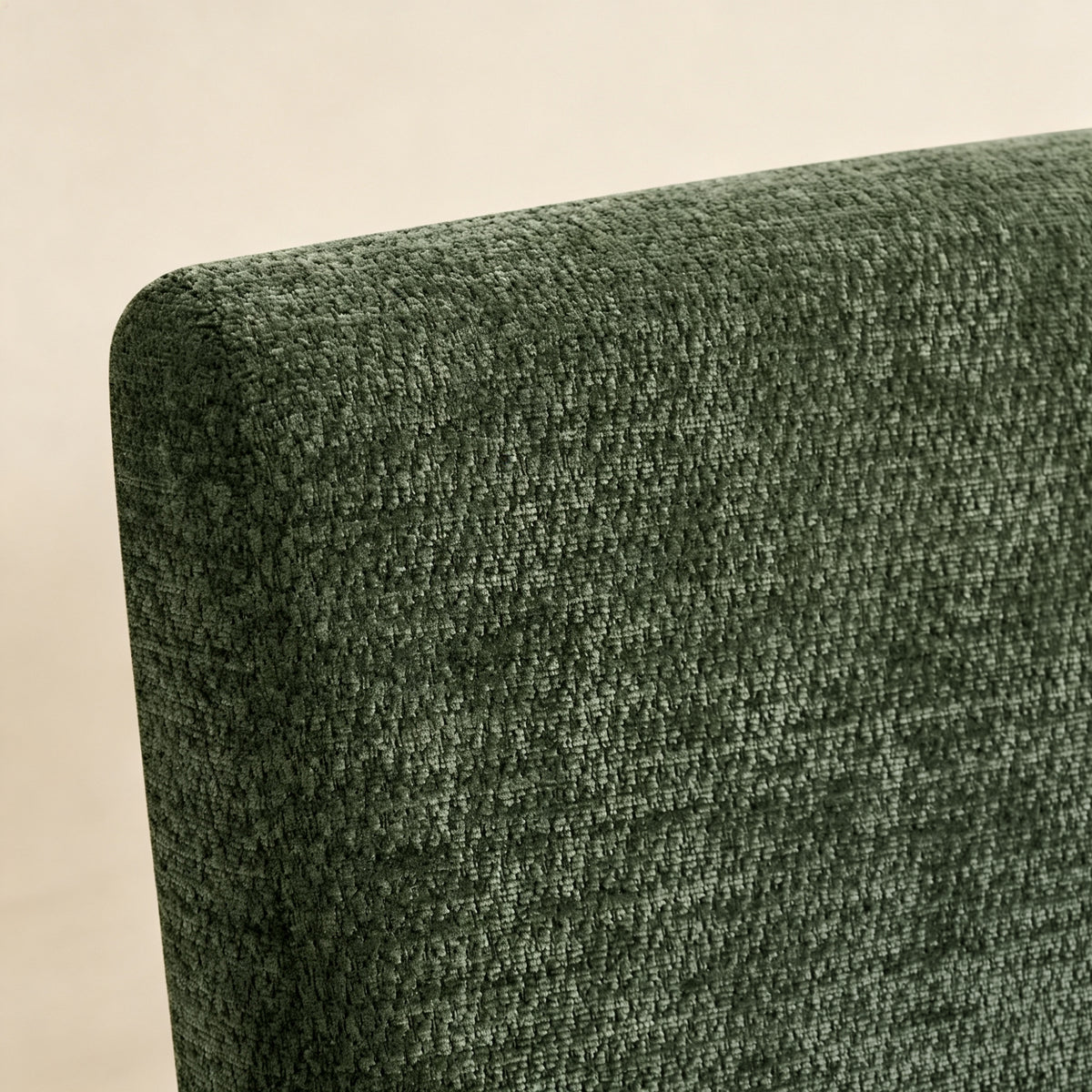 CHUN YI Chenille Upholstered Dining Chairs Open Back Kitchen Dining Room Chairs