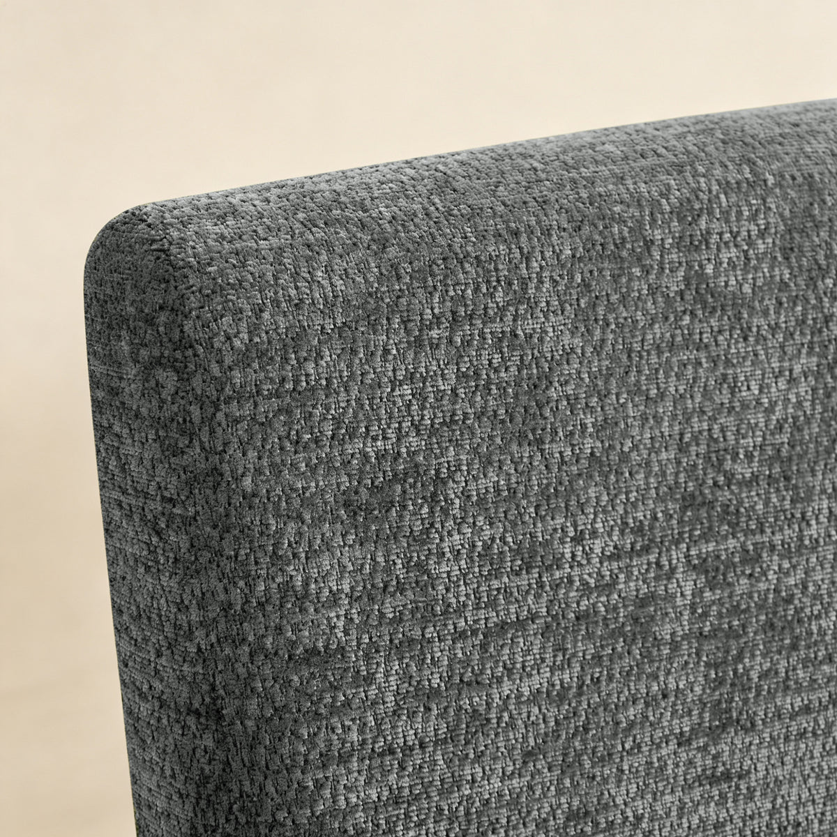 CHUN YI Chenille Upholstered Dining Chairs Open Back Kitchen Dining Room Chairs