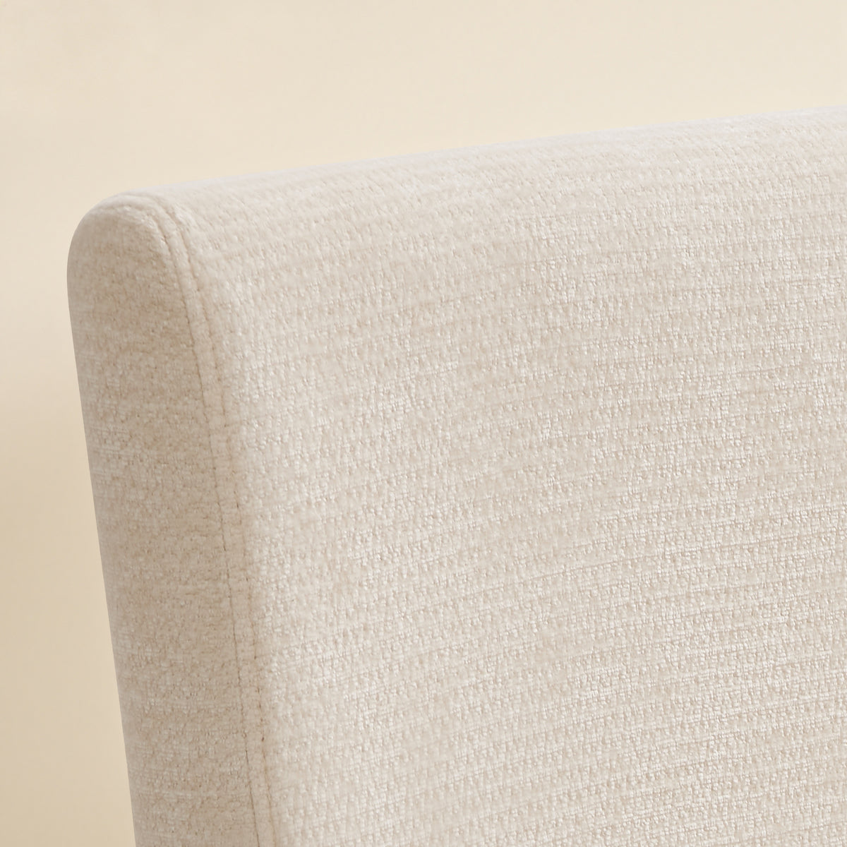 CHUN YI Chenille Upholstered Dining Chairs Open Back Kitchen Dining Room Chairs