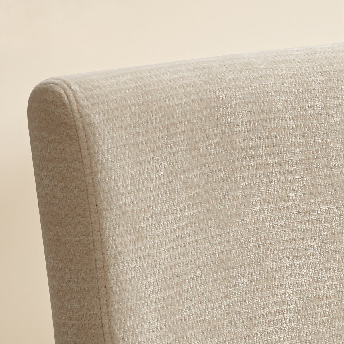 CHUN YI Chenille Upholstered Dining Chairs Open Back Kitchen Dining Room Chairs