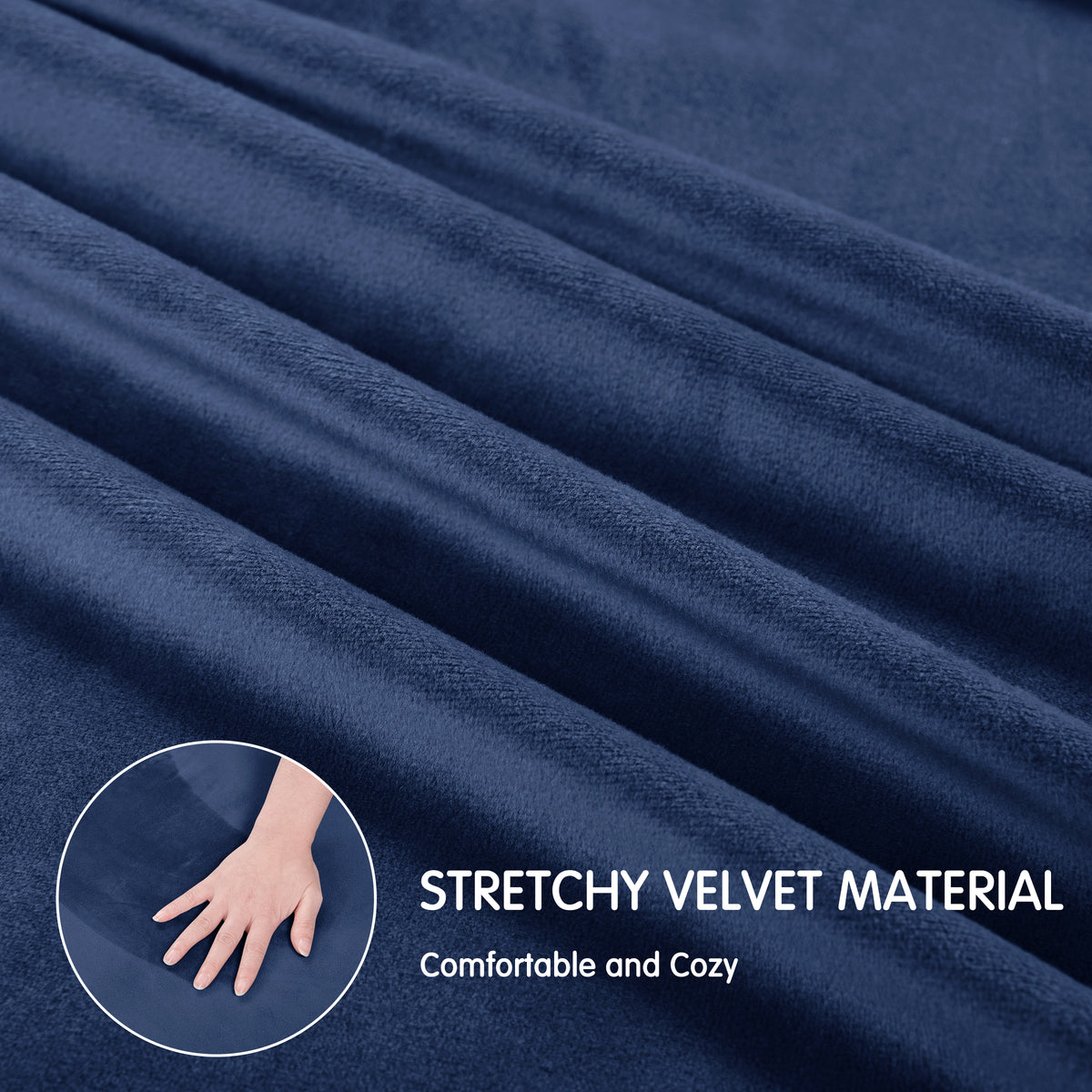 CHUN YI Velvet Armchair Cover, 2-Pieces High Stretch and Washable Sofa Covers, Non Slip Couch Cover, Luxury Soft Sofa Slipcover for Pet
