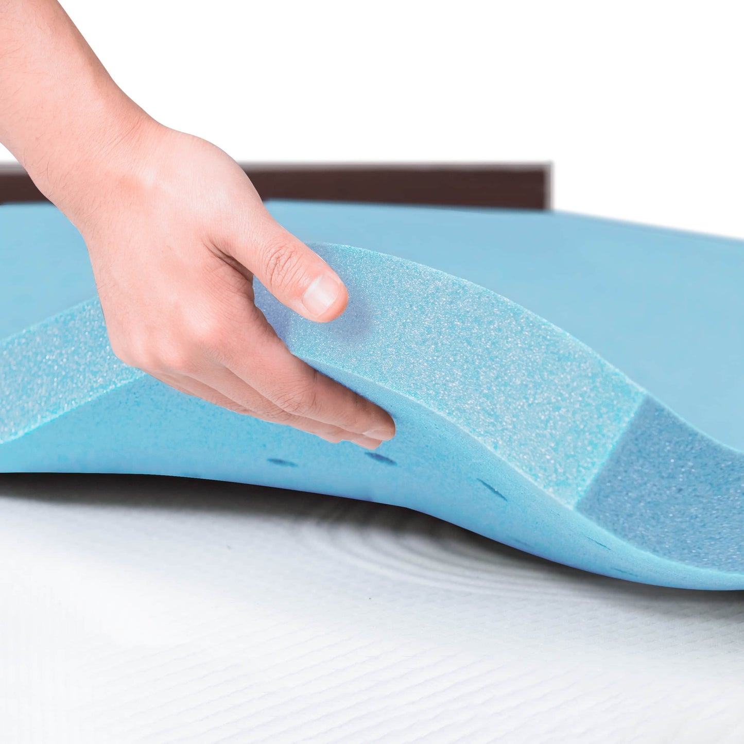 2, 3, or 4 inch Topper Mattress Memory Foam Gel-Infused Cooling Ventilated Mattress